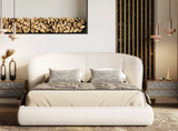 Aurora Curve Upholstered Bed