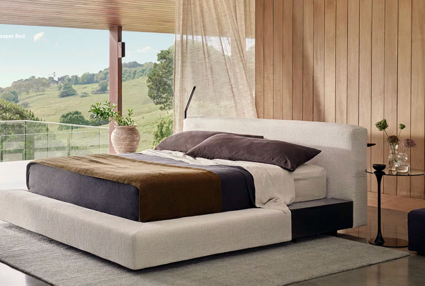 Aspen Upholstered Platform Bed