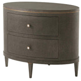 Eli Bed -side Table - Tempest & Brushed Brass