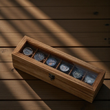 Glass Lid Watch Box