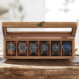 Glass Lid Watch Box