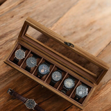Glass Lid Watch Box