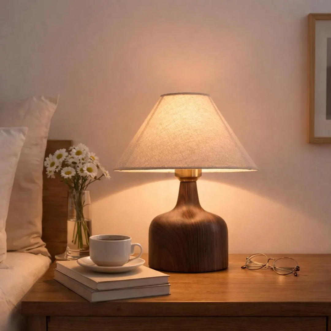 Wood Table Lamp