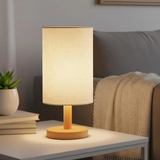 Minimalist Wooden Bedside Lamp,