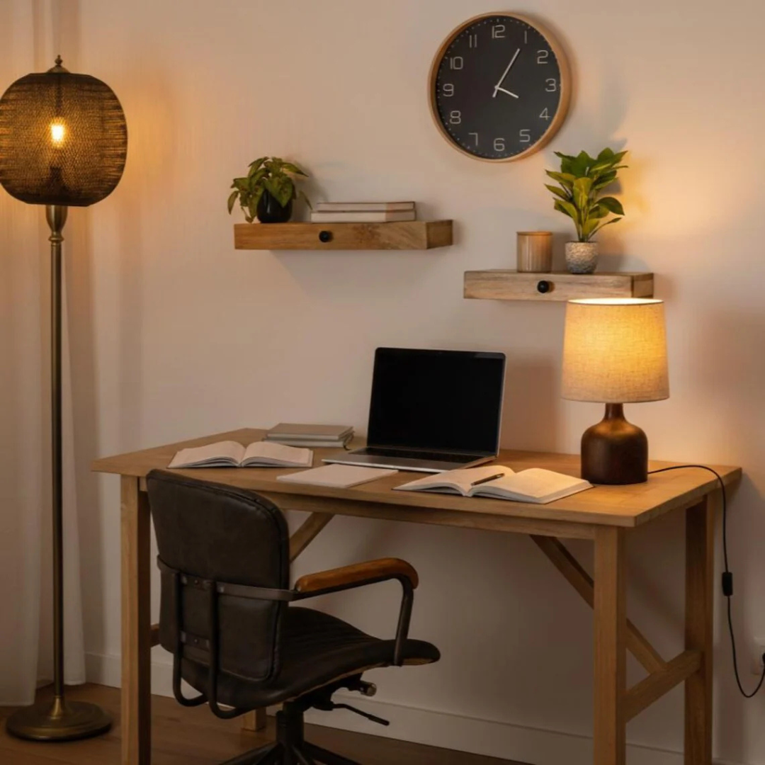 Nordic Wood Table Lamp