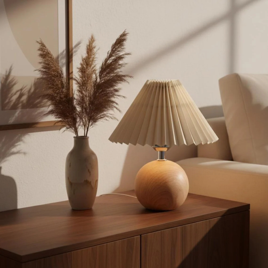 Pleated Table Lamp