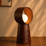 Wooden Ring Table Lamp