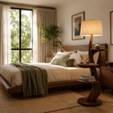 Teak Wood Floor Lamp