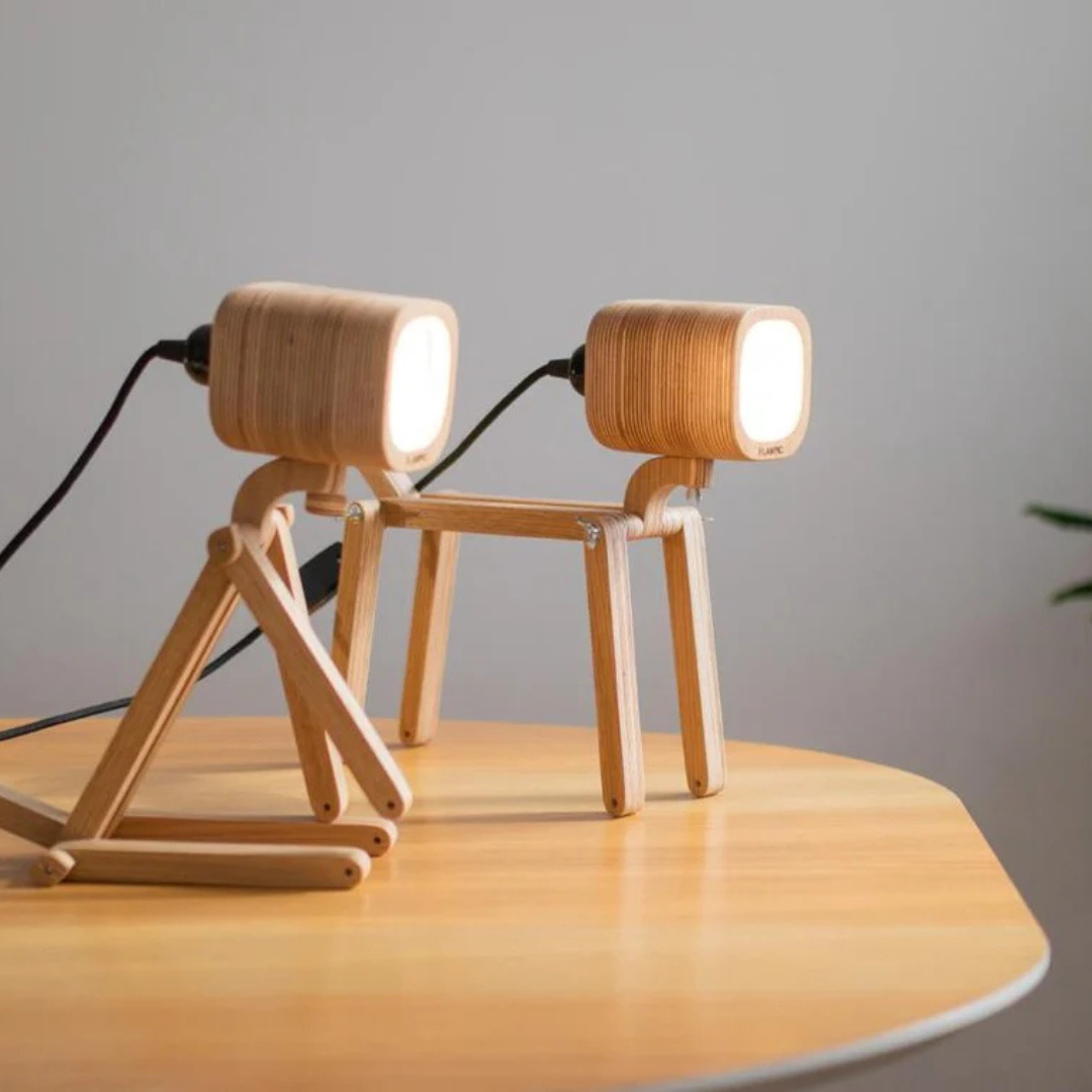 Wooden Desk Lamp