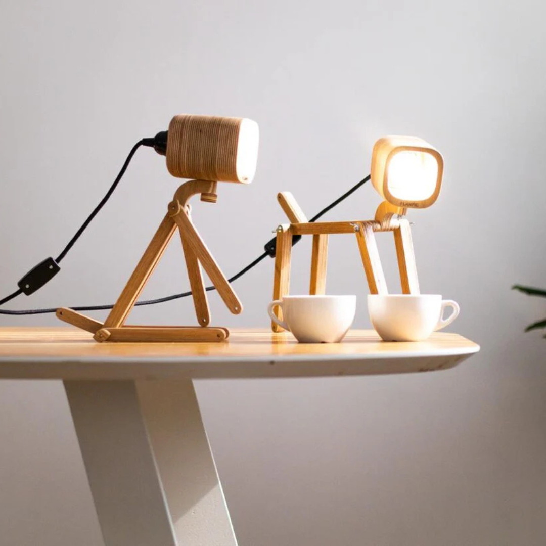 Wooden Desk Lamp