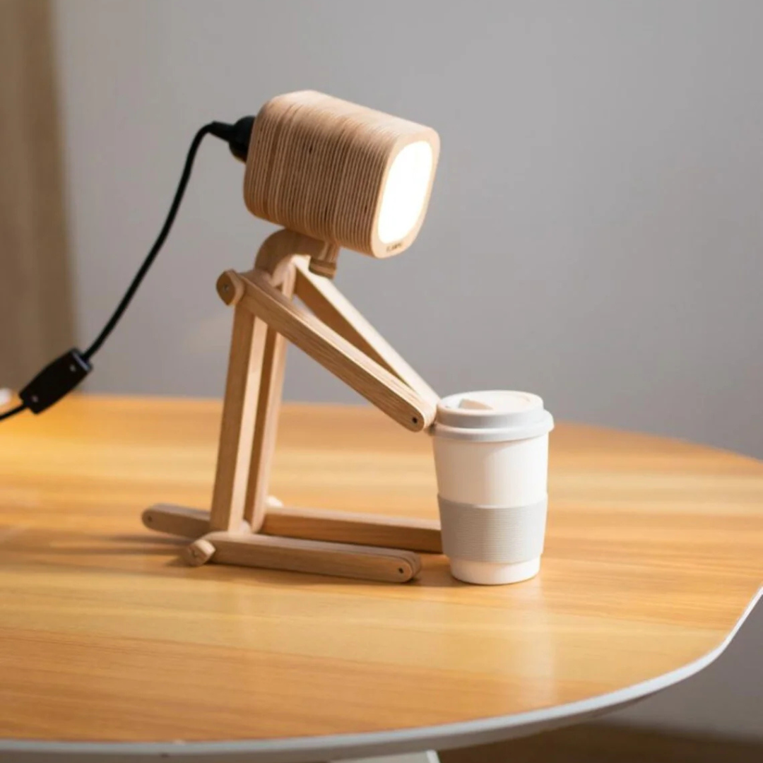 Wooden Desk Lamp