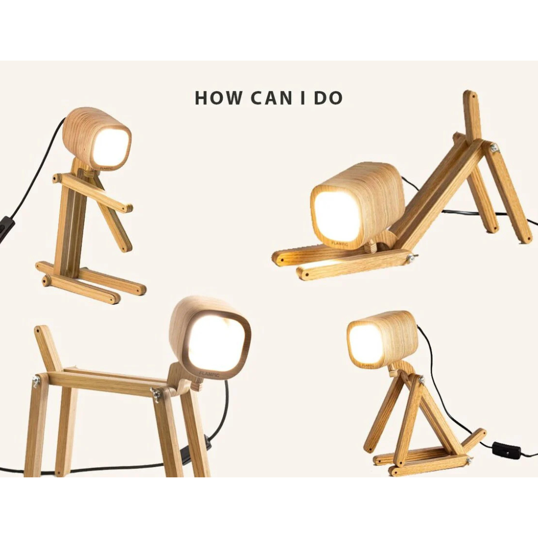 Wooden Desk Lamp