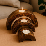 Aurora Wooden Tealight Set