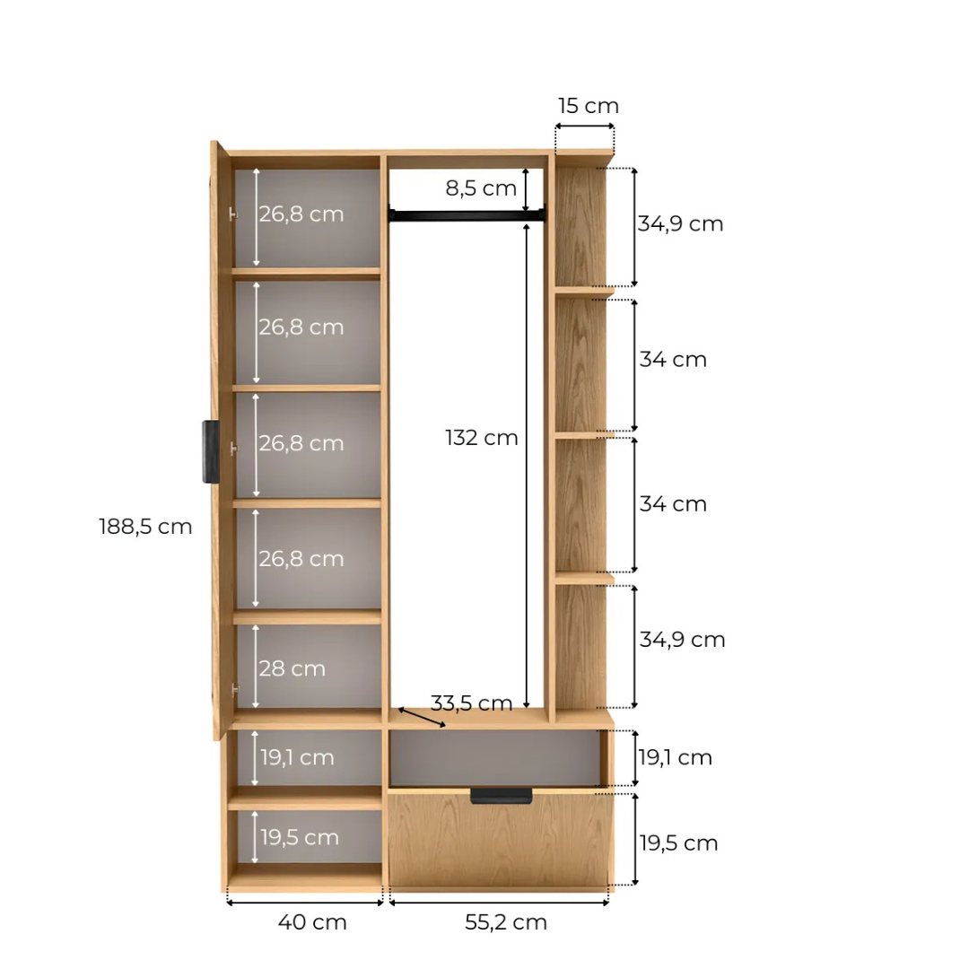 NALA DRESSING ROOM WITH MIRROR
