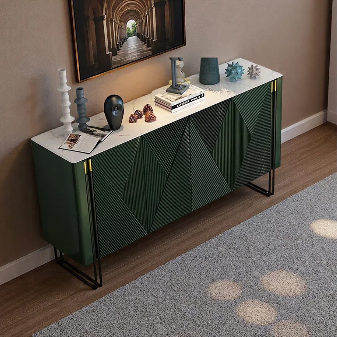 Italian style light luxury storage shoe cabinet
