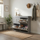 4-Door Shoe Rack – 8 Shelves, Shoe Storage Cabinet,