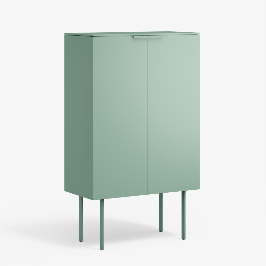 Modern 2-Door Display Cabinet