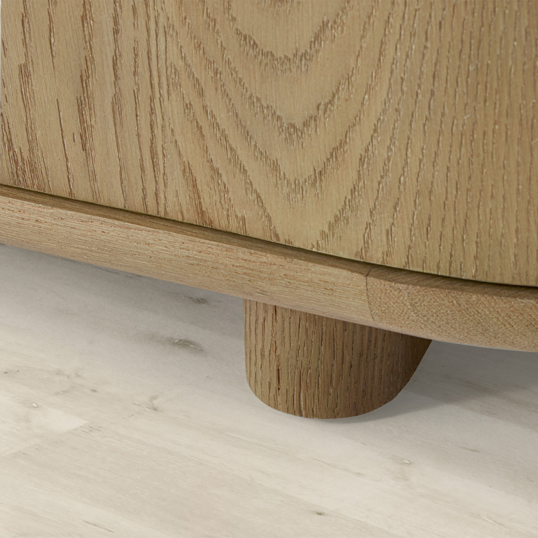 Modern Curved Sideboard Cabinet