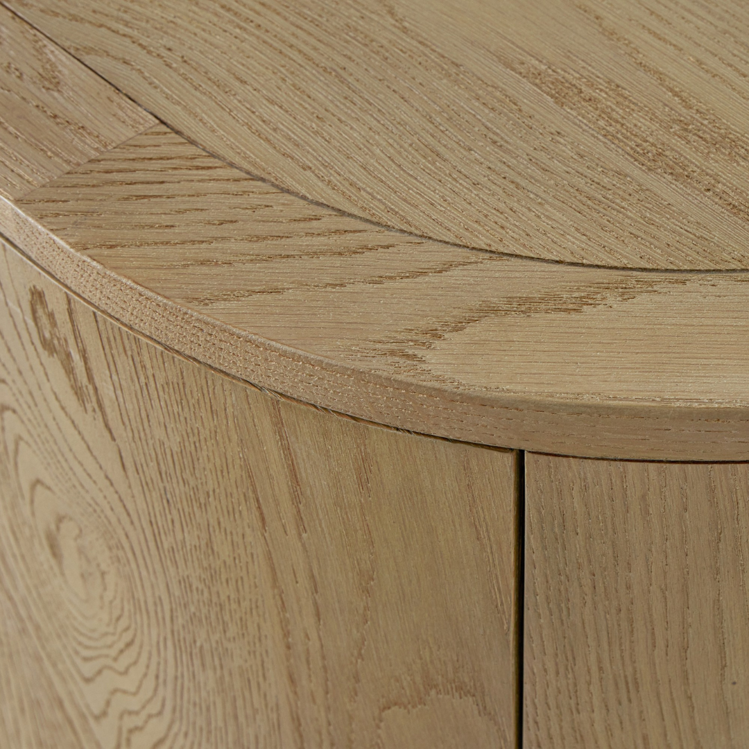 Modern Curved Sideboard Cabinet