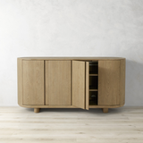 Modern Curved Sideboard Cabinet