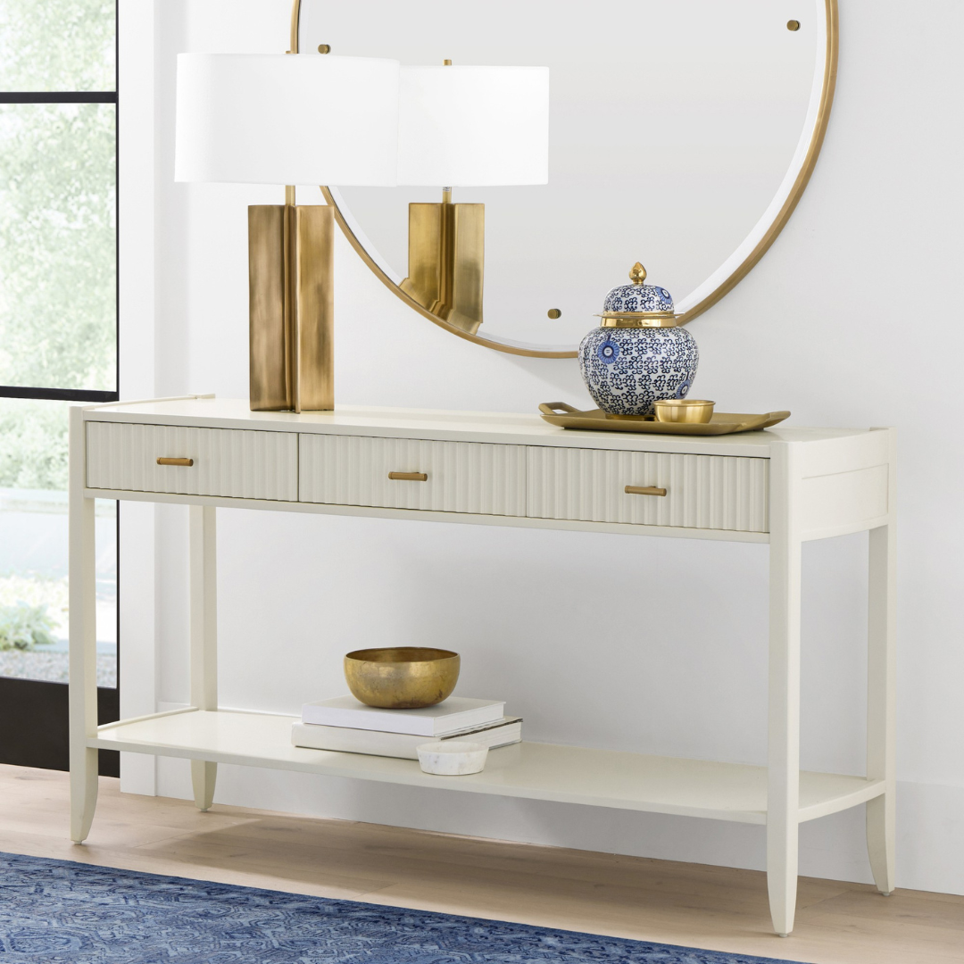 Lacourte 3-Drawer Console Table