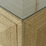 Natural rattan 4-Door Sideboard Cabinet