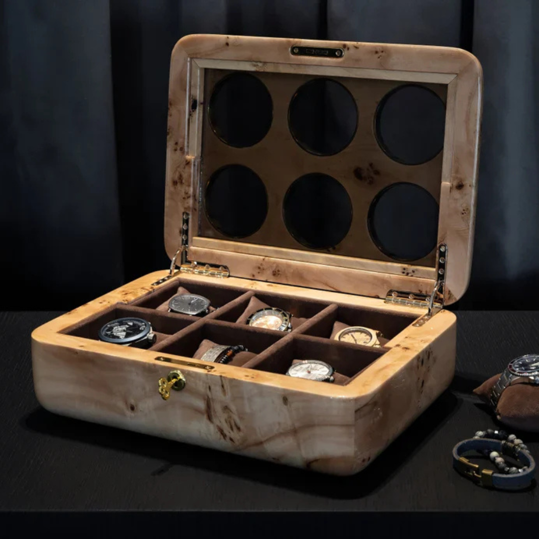 Mapa Burl Wood Watch