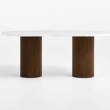 Volgograd Solid Wood & Mable Dining Table Set
