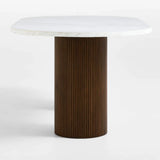 Volgograd Solid Wood & Mable Dining Table Set
