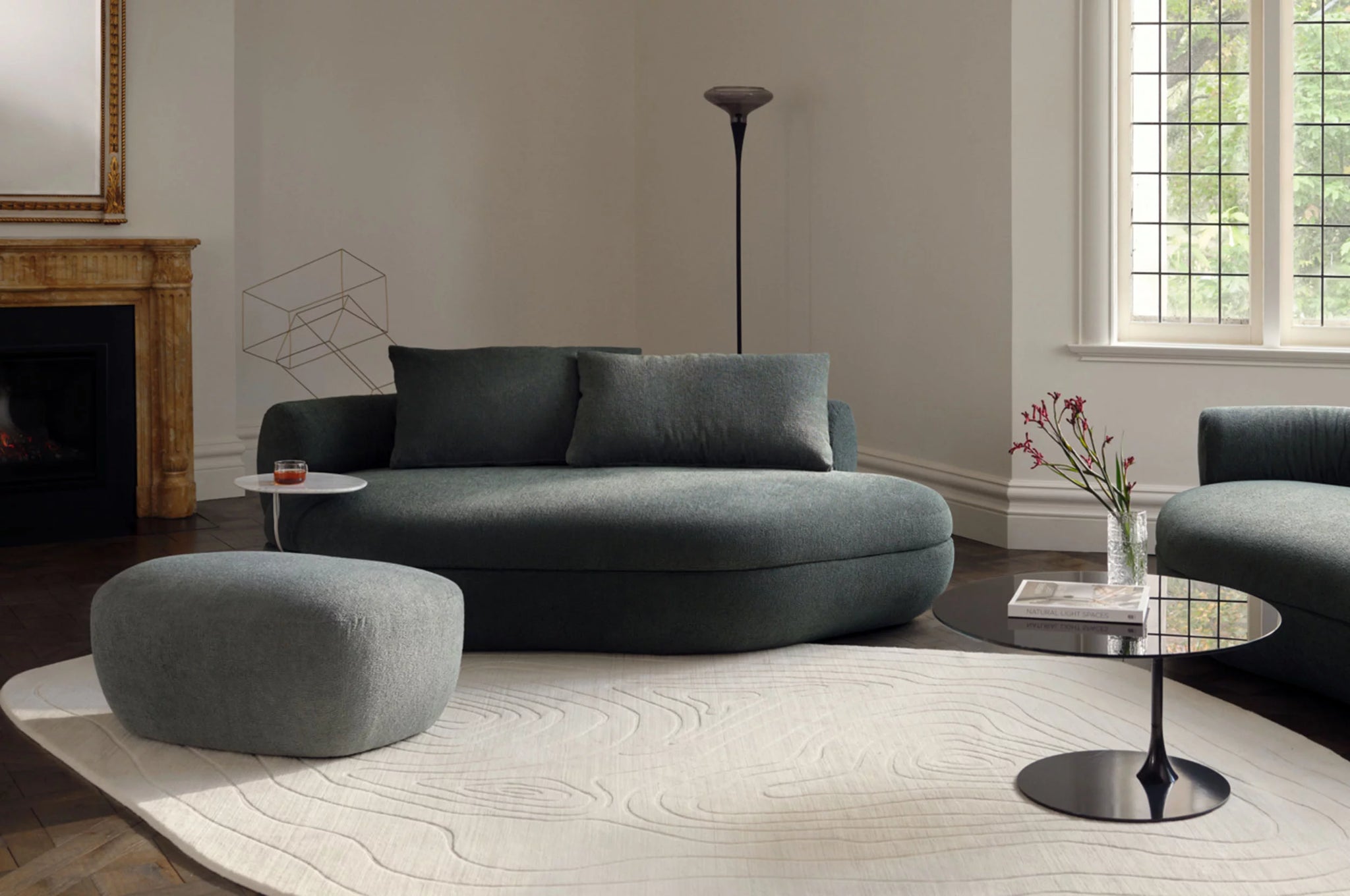 Aura Island Sofa with Large Back