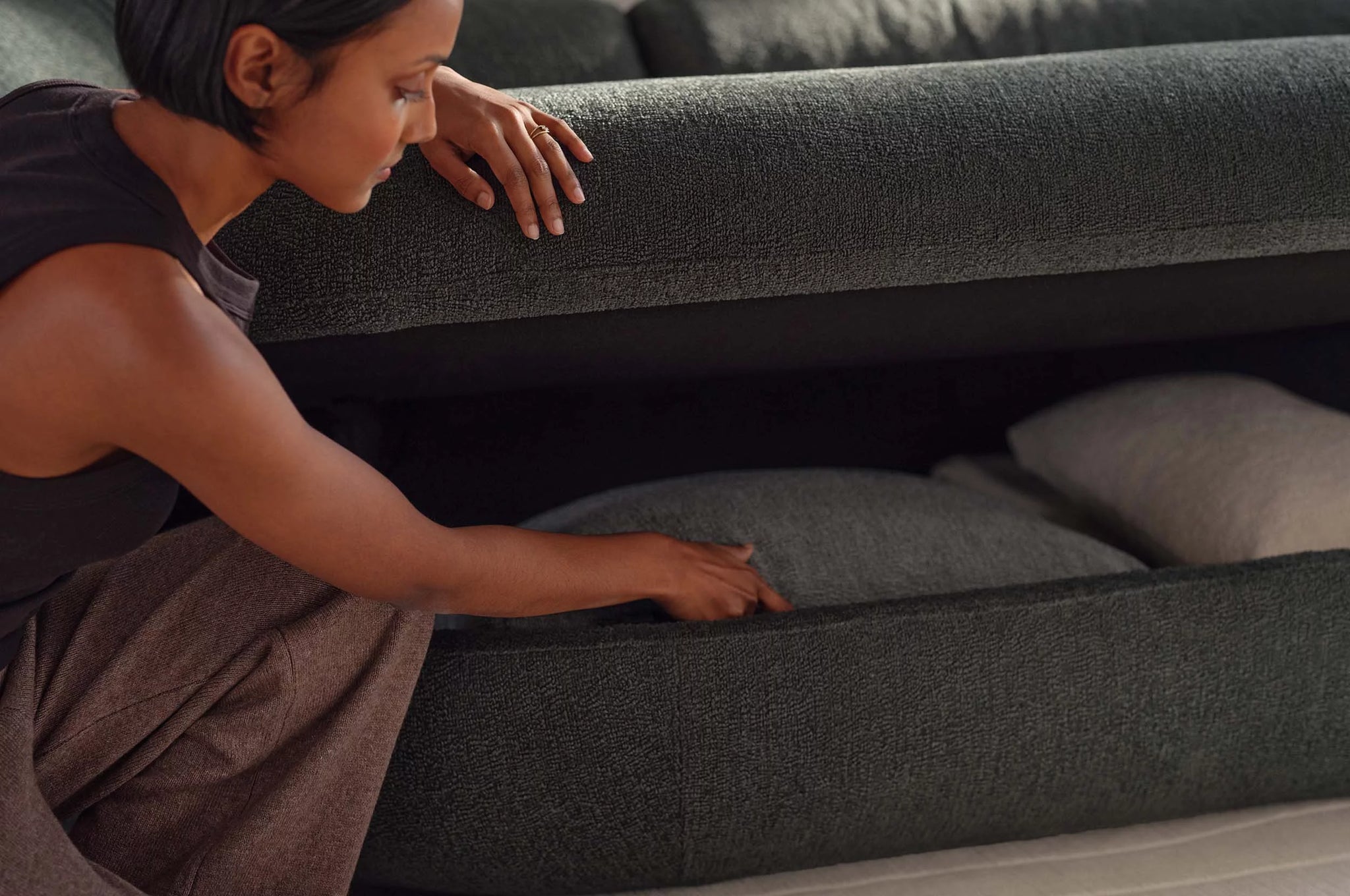Aura Island Sofa with Large Back