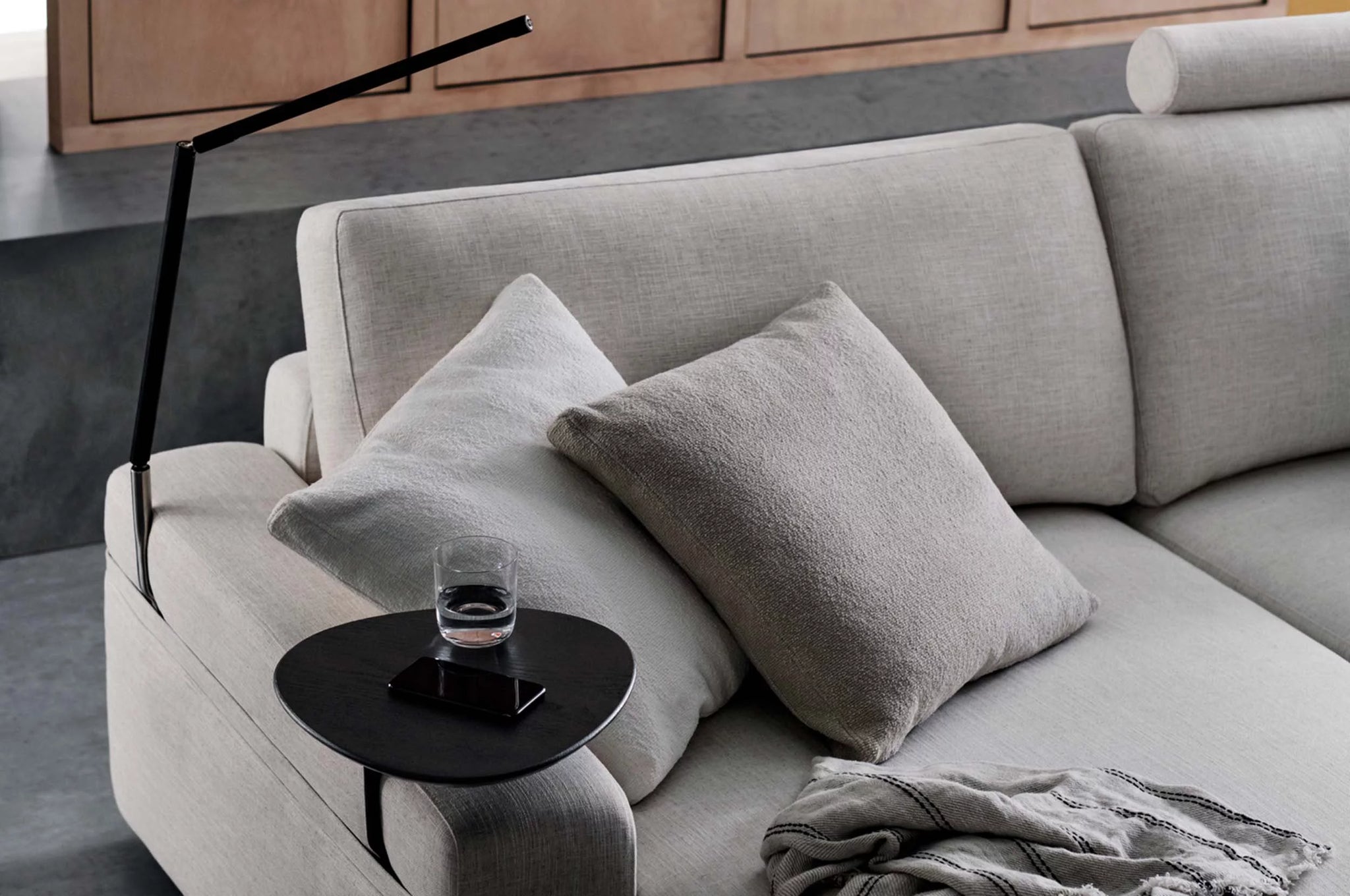 Concerto Sectional Corner Sofa with Chaise and Smart Pockets™