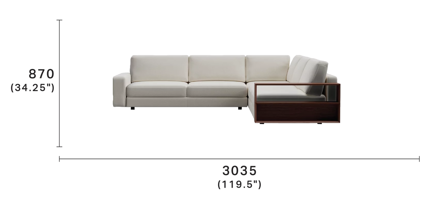 Concerto Sectional Corner Sofa with Smart Pockets™