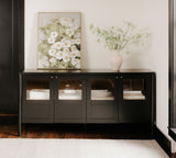 Modern Black Console Cabinet