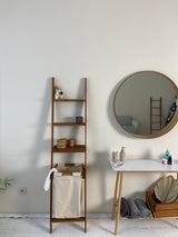 Wooden shelving laundry