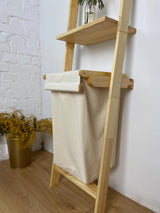 Wooden shelving laundry