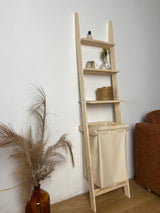 Wooden shelving laundry