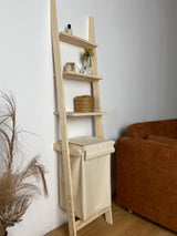 Wooden shelving laundry