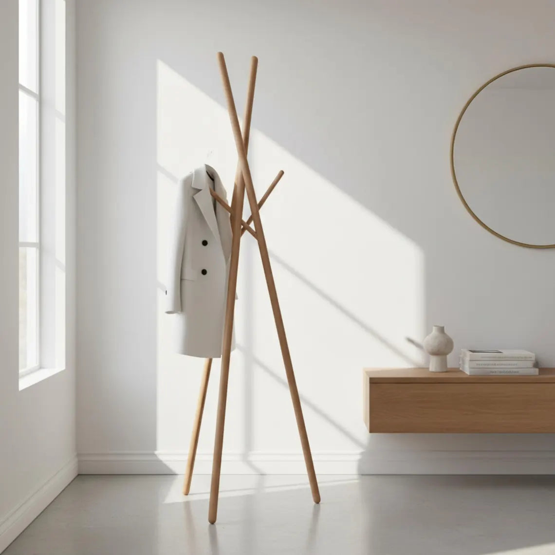 Wooden Coat Rack