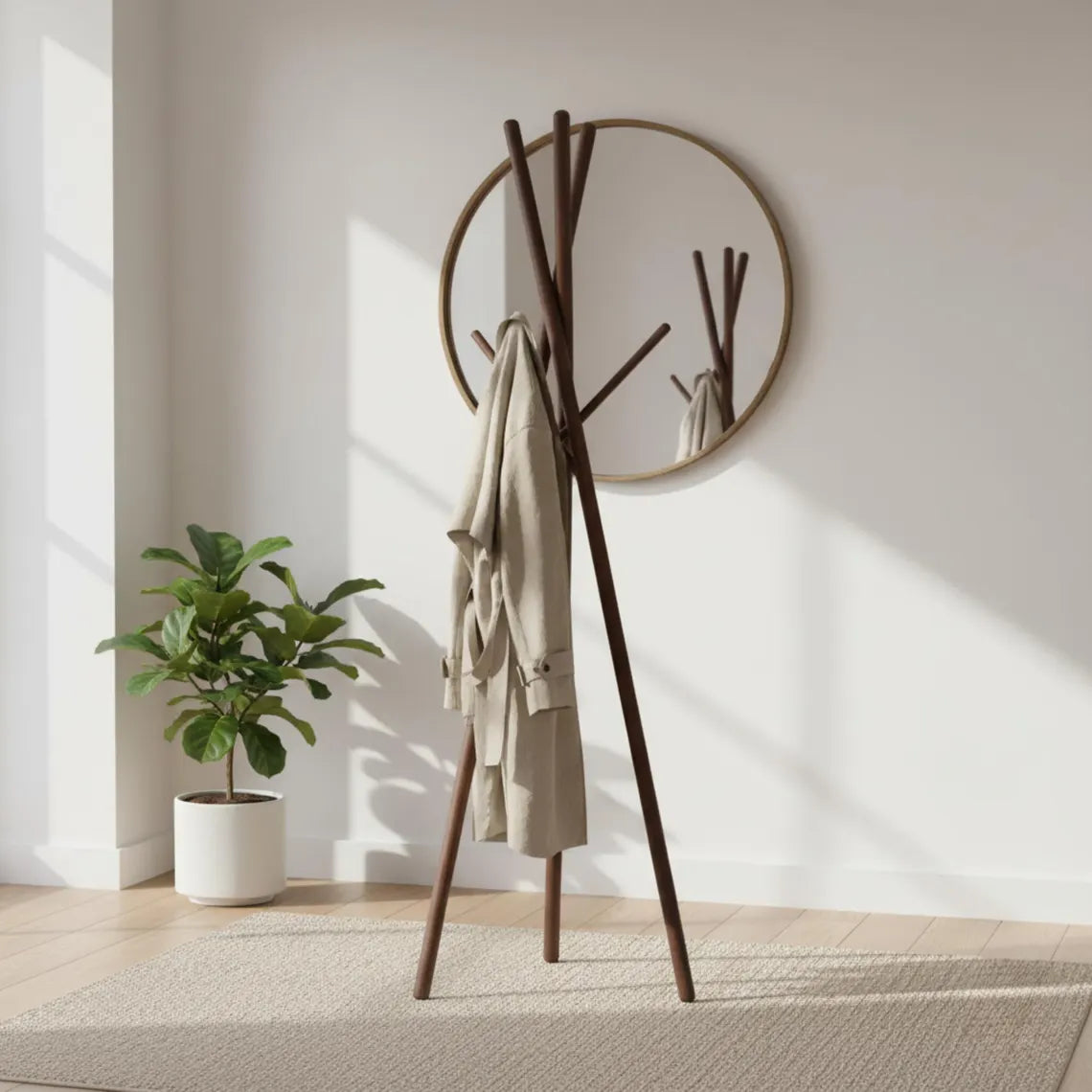 Wooden Coat Rack