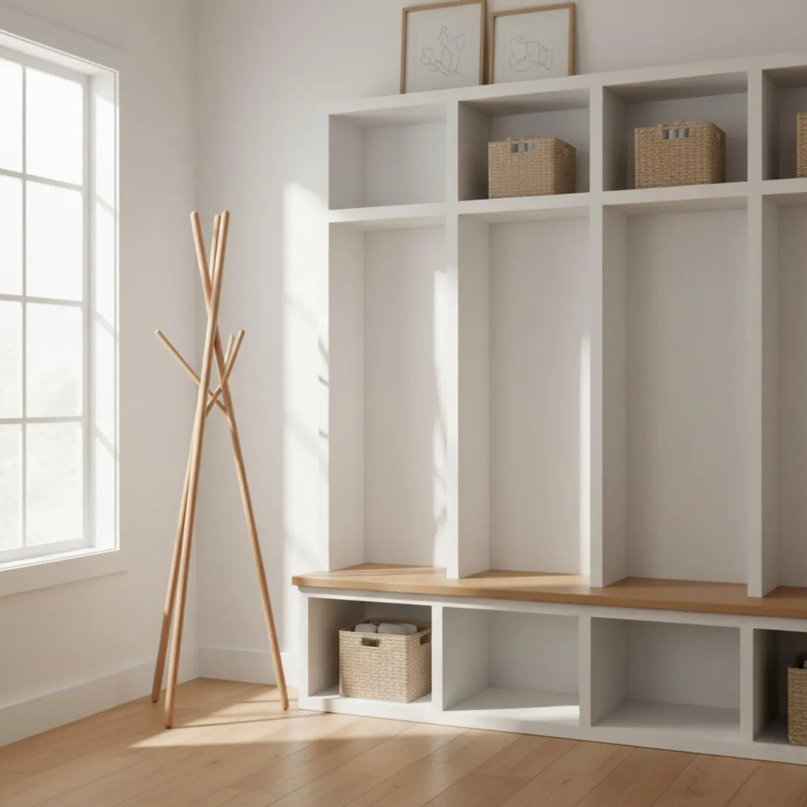 Wooden Coat Rack
