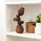 Handcrafted Wooden Balance Stones