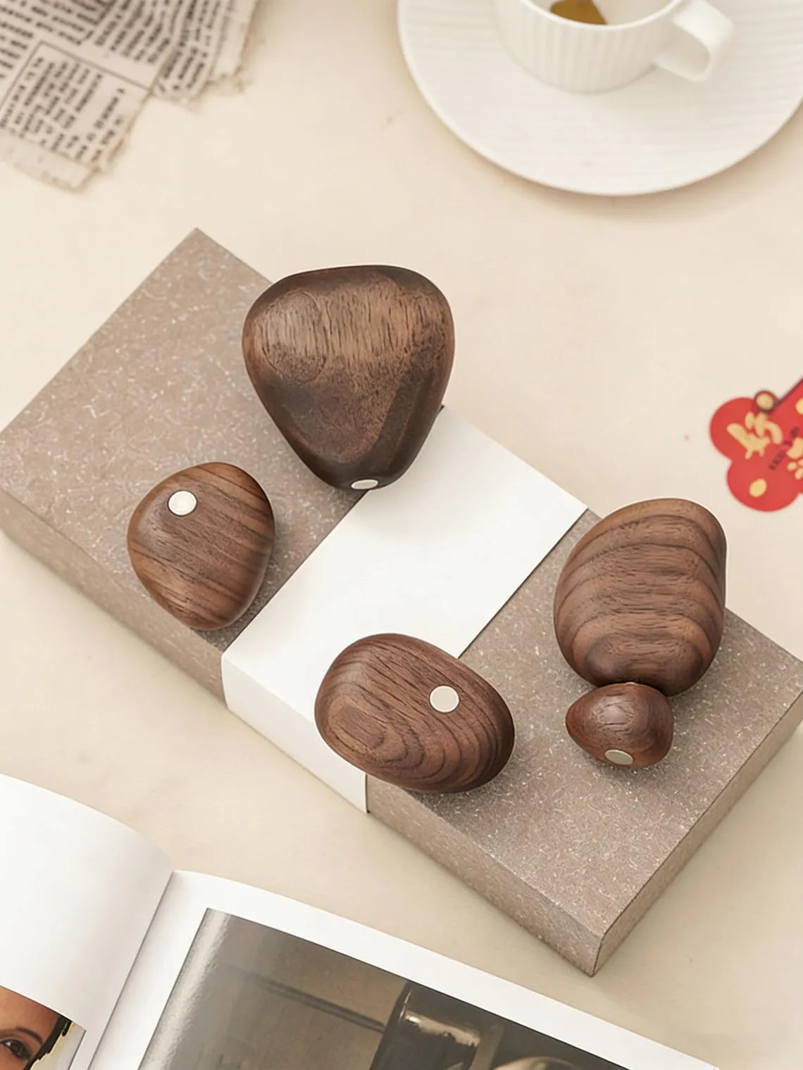 Handcrafted Wooden Balance Stones