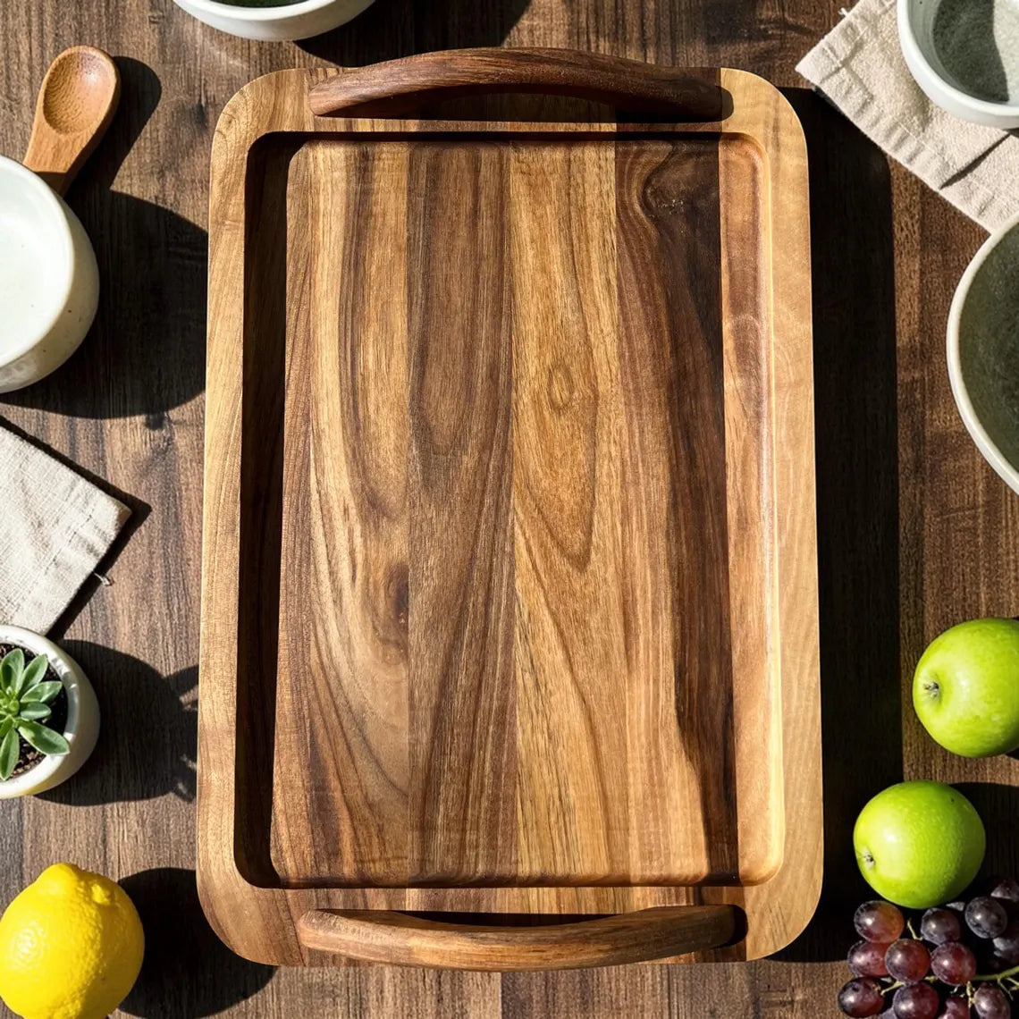 Walnut Wooden Serving Tray