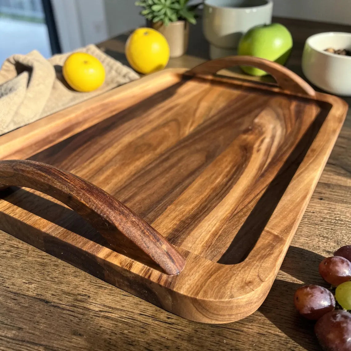 Walnut Wooden Serving Tray