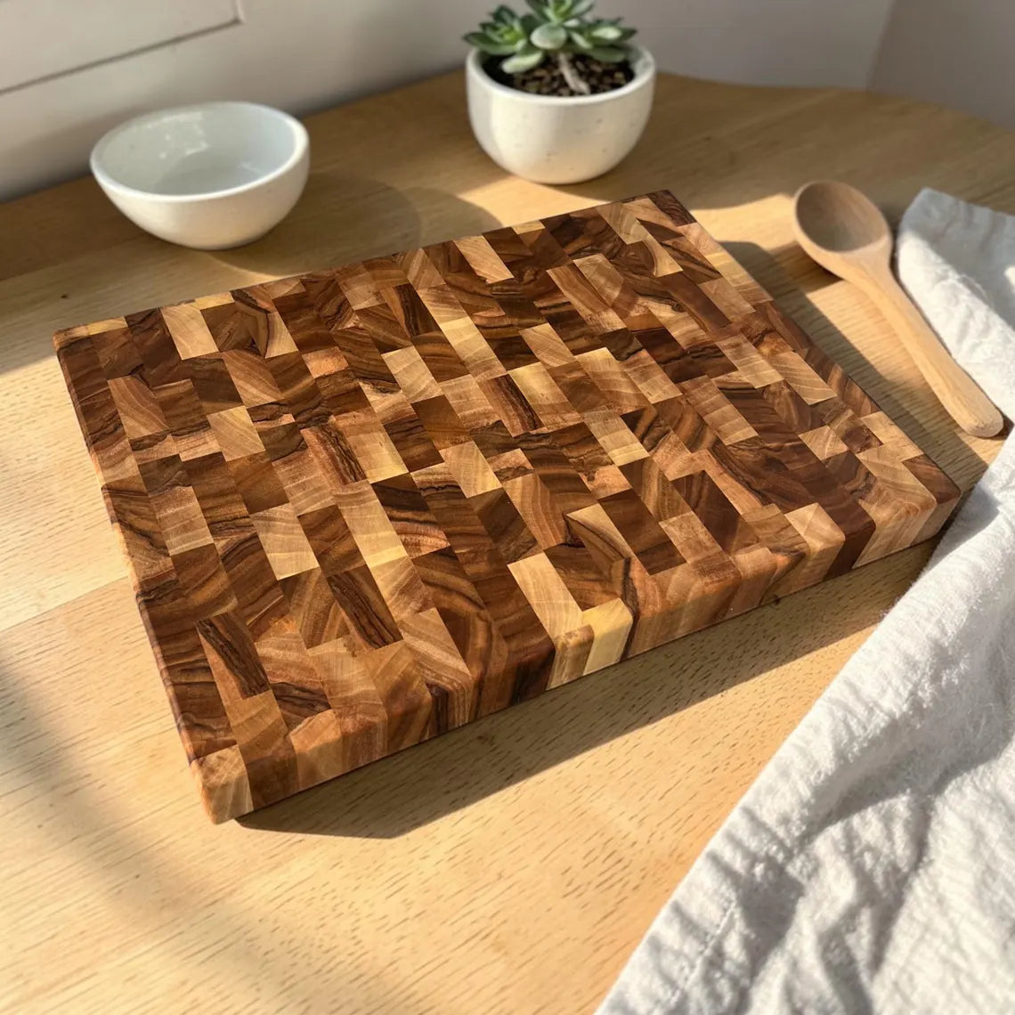 Walnut End Grain Cutting Board,