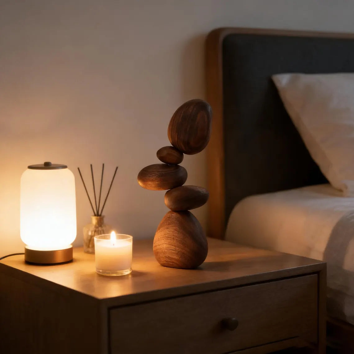 Handcrafted Wooden Balance Stones