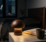 Wooden Mushroom Lamp