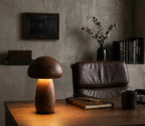 Wooden Mushroom Lamp