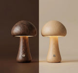 Wooden Mushroom Lamp